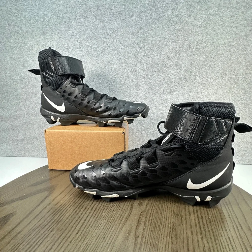 Nike Force Savage Shark 2 Football Cleats Mens 12 Black White